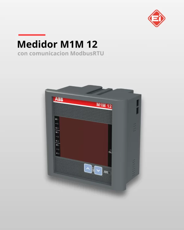 Medidor M1M 12 ABB con Comunicacion Modbus RTU