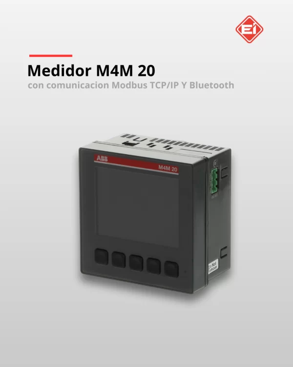 Medidor M4M 20 Comunicacion Modbus TCP/IP y Bluetooth ABB
